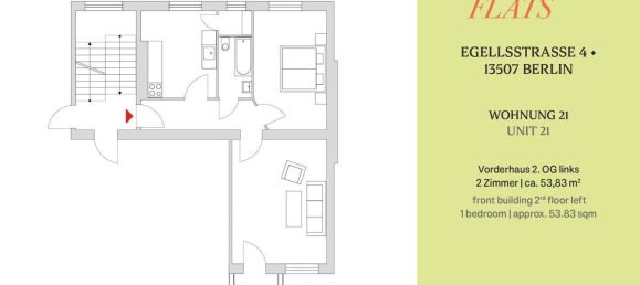 2-salle Appartement à Tegel, Germany No. 366181 6