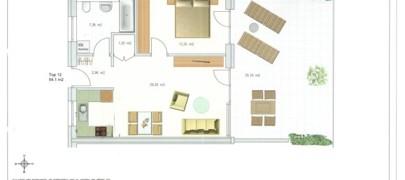 Квартира с 2 комнатами в Гётцис, Австрия № 216815 17