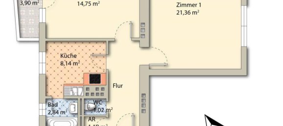 Apartamento T1 em Villach, Austria N.º 239253 20
