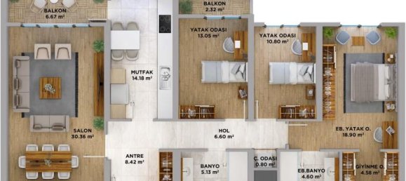3 rooms Apartment in Avcılar, Turkey No. 13517 20