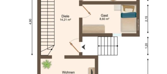 Таунхаус с 2 спальнями в Мекленбургское Поозёрье, Германия № 271111 15