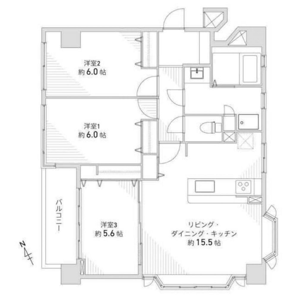 3 chambres Appartement à Hyogo, Japan No. 4845