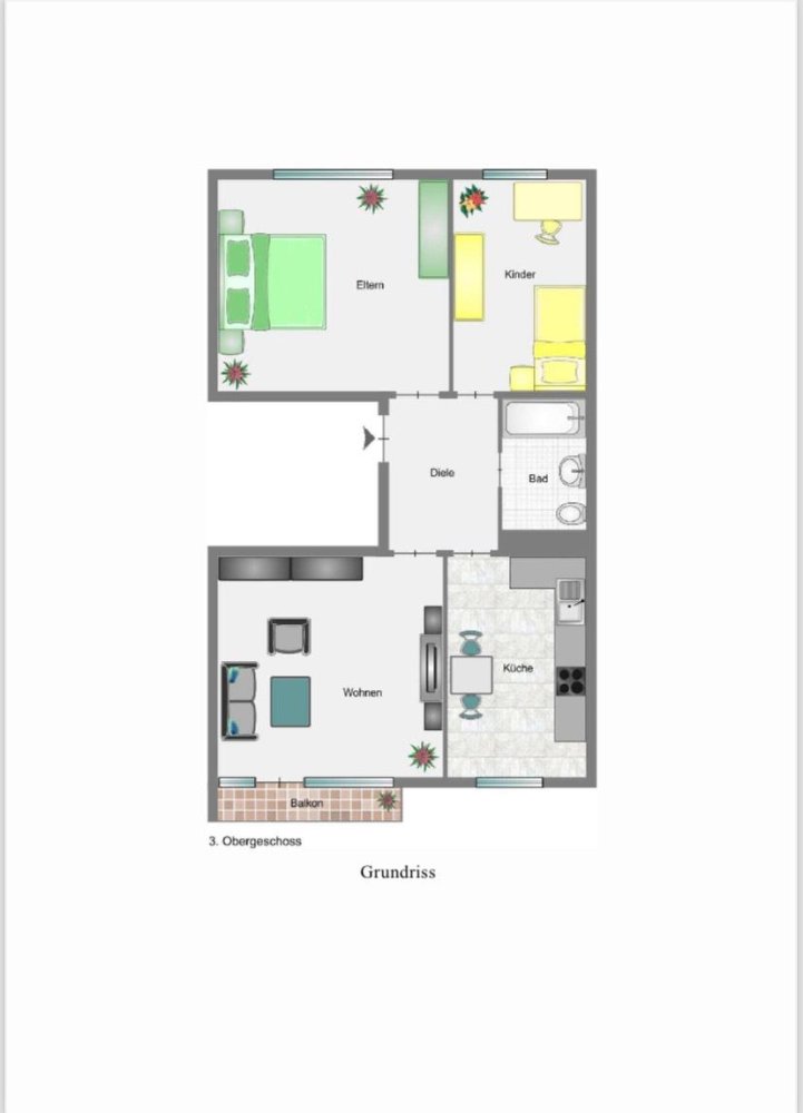 1 غرف نوم شقة في Neuss, Germany رقم 219322