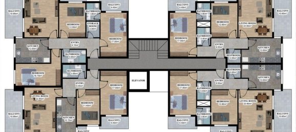 Apartamento de 3 divisões em Oba, Turkey N.º 10123 11