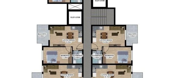 Apartamento de 3 divisões em Oba, Turkey N.º 10123 14