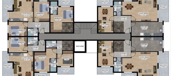 Apartamento de 3 divisões em Oba, Turkey N.º 10123 12