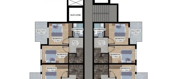 Apartamento de 3 divisões em Oba, Turkey N.º 10123 15
