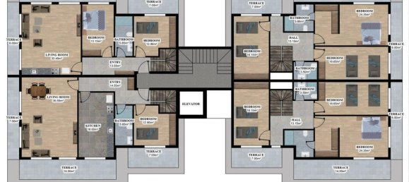 Apartamento de 3 divisões em Oba, Turkey N.º 10123 13