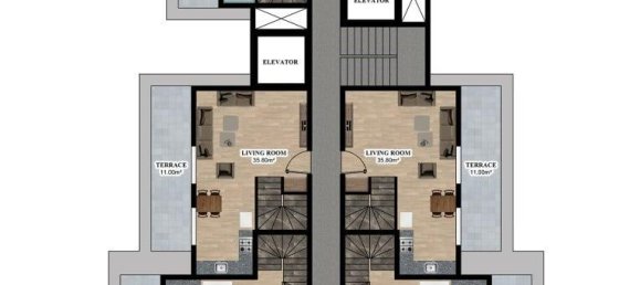 Apartamento de 3 divisões em Oba, Turkey N.º 10123 16