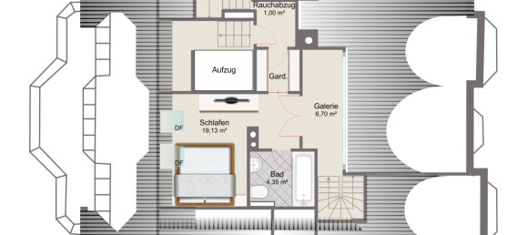 3-salle Penthouse à Munich, Germany No. 141082 12