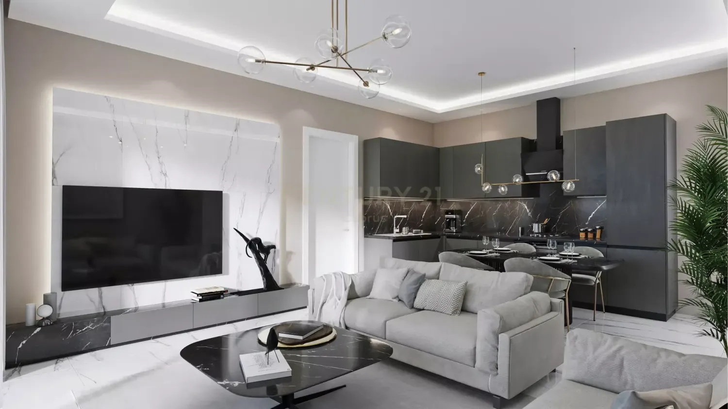 3 Schlafzimmer Penthouse in Agios Athanasios, Cyprus, Nr. 4537