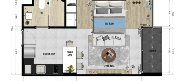 Apartamento T1 em Phuket, Thailand N.º 11610 4