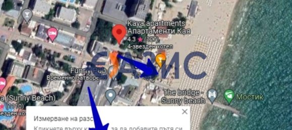 Квартира с 1 спальней в Свети-Влас, Болгария № 787 30