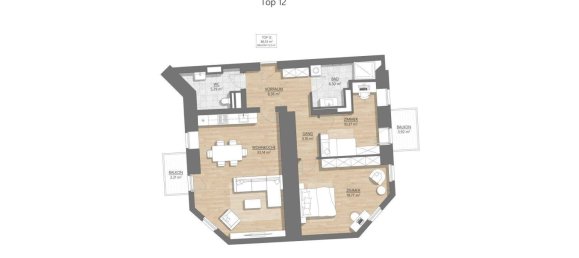 3غرفة شقة في Wahring, Austria رقم 177844 11