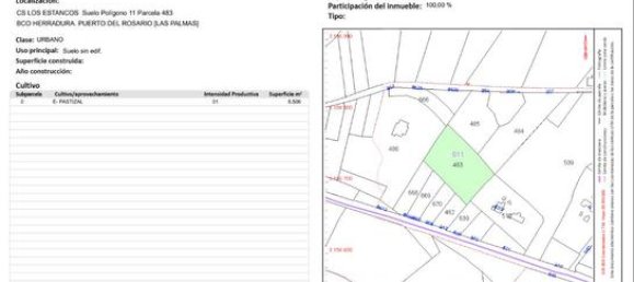  قطعة أرض في Puerto Del Rosario, Spain 5506متر مربع رقم 162457 2