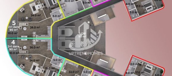 Apartamento 1+1 em Gazipasa, Turkey N.º 8857 5