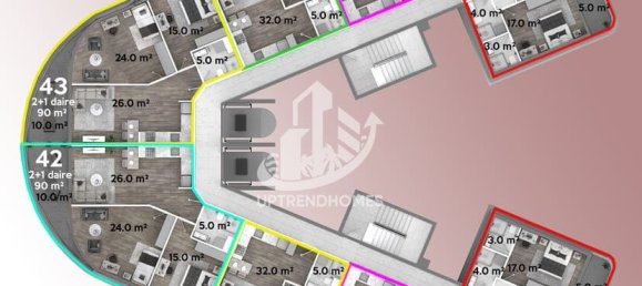 Apartamento 1+1 em Gazipasa, Turkey N.º 8857 10