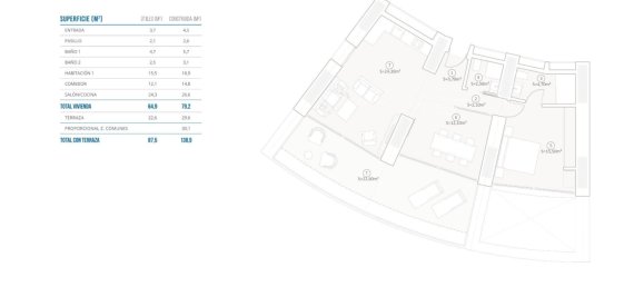 2 bedrooms Apartment in Benidorm, Spain No. 6739 4