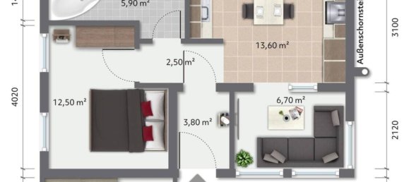 1 Schlafzimmer Bungalow in Vorpommern-Rügen, Germany, Nr. 330349 23