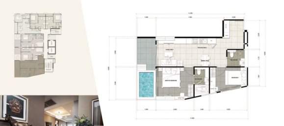 Apartamento com 2 quartos em condomínio em Pattaya, Thailand N.º 12138 2