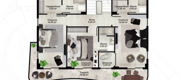 Villa de 4+1 en Alanya, Turkey No. 21996 7