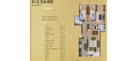 4 rooms Apartment in Beylikduezue, Turkey No. 27247 24