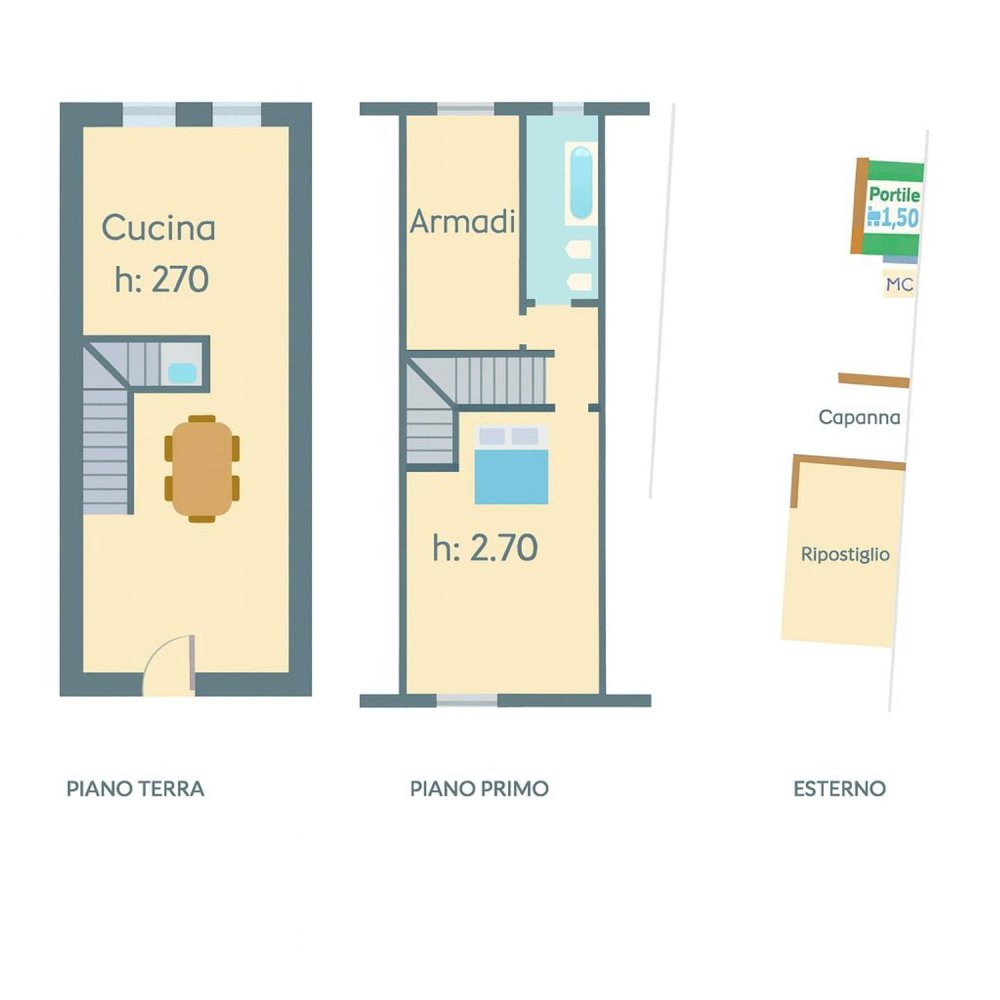 2 rooms Villa in Cascina, Italy No. 274842