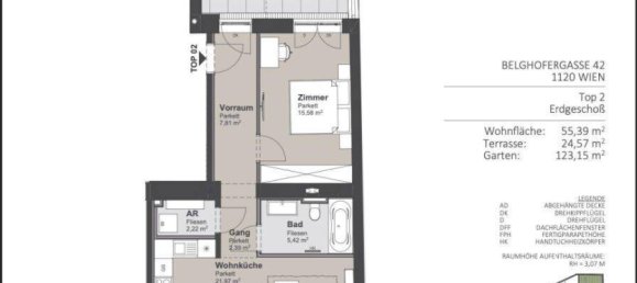 Apartamento de 2 habitaciónes en Meidling, Austria No. 217189 2