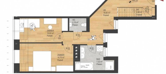 Ático de 3 habitaciónes en Wahring, Austria No. 195077 12