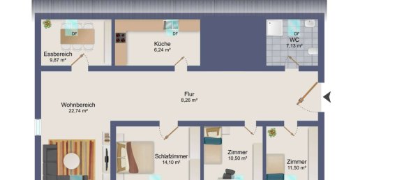 Apartamento de 4 divisões em Main-Kinzig, Germany N.º 145090 10