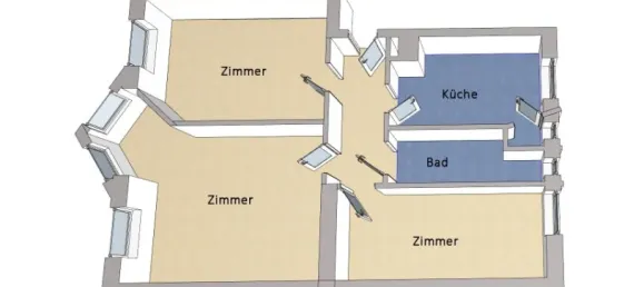 3غرفة شقة في Westend, Germany رقم 48529 11