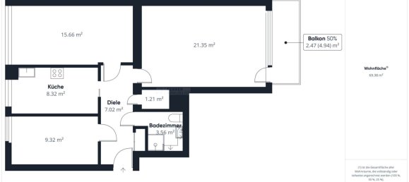 2 chambres Appartement à Nuremberg, Germany No. 261067 14