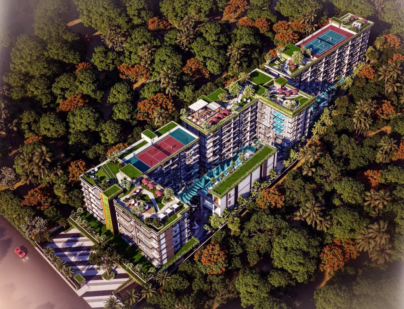 Apartamento de 4 divisões em Pattaya, Thailand N.º 77438