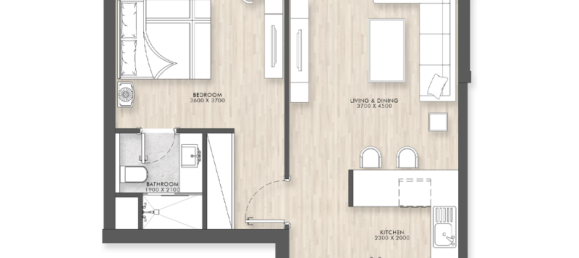 1 Schlafzimmer Wohnung in Dubai, UAE, Nr. 121532 4