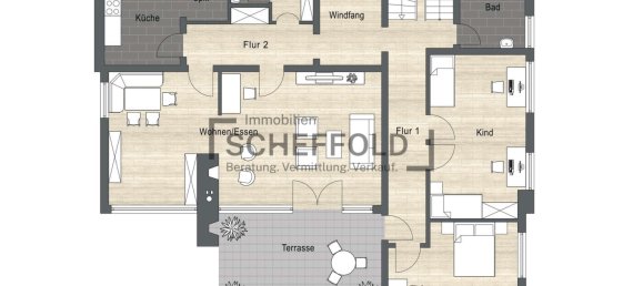 3 Schlafzimmer Bungalow in Biberach, Germany, Nr. 352211 14