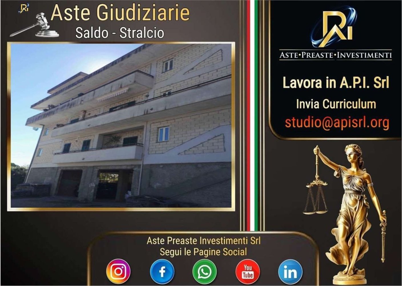 6 rooms Apartment in Santi Cosma e Damiano, Italy No. 202801