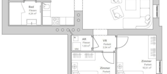 Apartamento de 3 divisões em Brigittenau, Austria N.º 148775 13