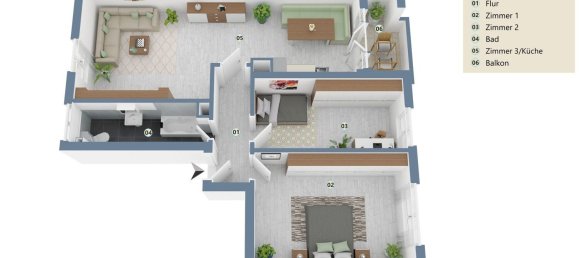 2 Schlafzimmer Wohnung in Mannheim, Germany, Nr. 22751 14