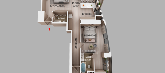 استوديو في مرسى دبي, UAE رقم 121388 5