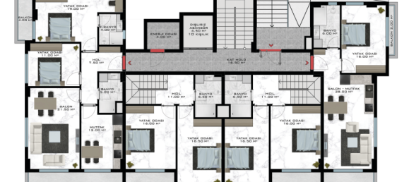 Apartment 1+1 in Oba, Turkey No. 31349 20