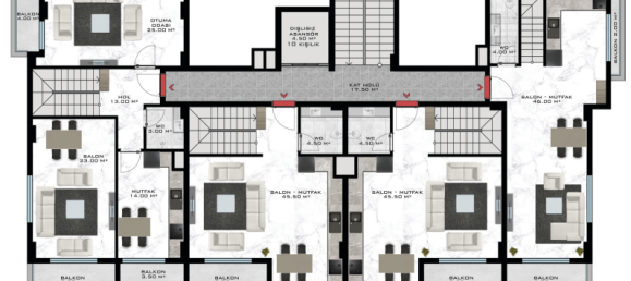 Apartment 1+1 in Oba, Turkey No. 31349 22