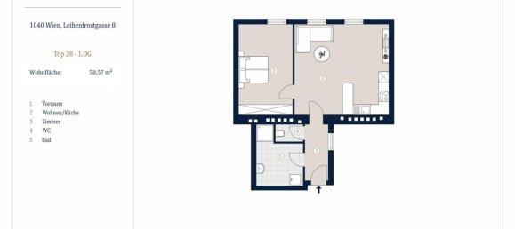 2غرفة شقة في Wieden, Austria رقم 67390 16