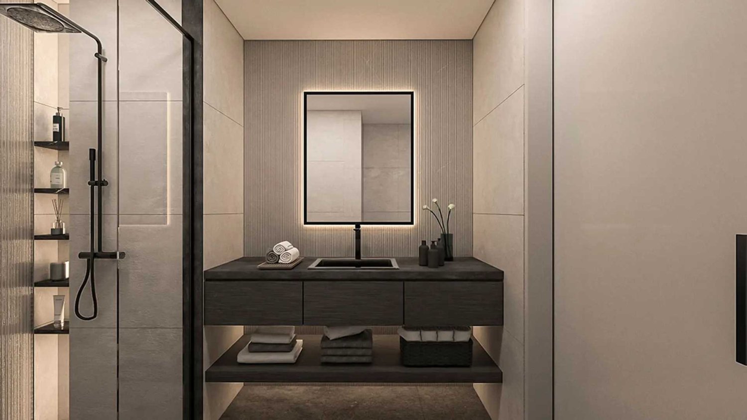 Квартира с 1 спальней в THE WATER WAY, Nadd Al Sheba, ОАЭ № 63059