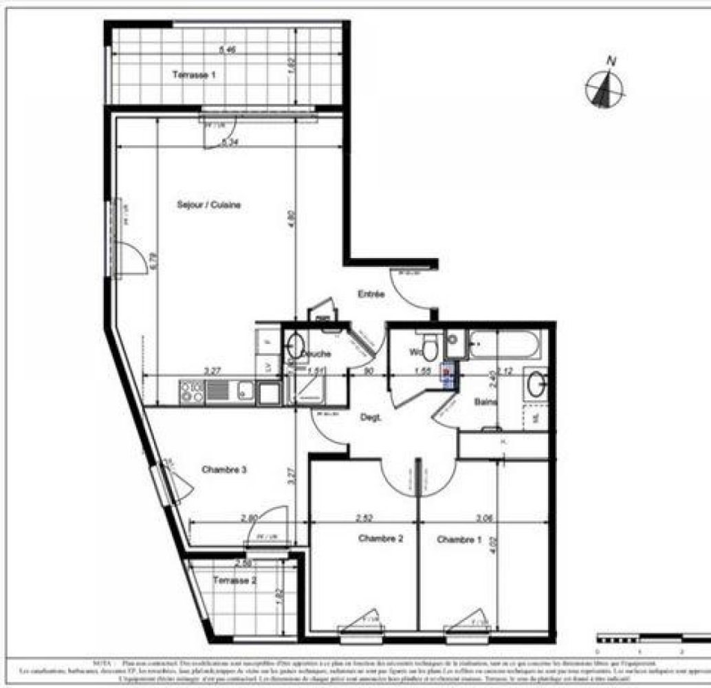 شقة 3 غرف نوم  في Bonneville, France رقم 25693
