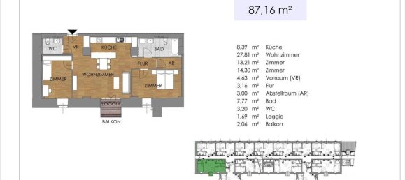3-salle Appartement à Bruck an der Leitha, Austria No. 87814 19