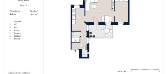 2 rooms Apartment in Leopoldstadt, Austria No. 148132 9