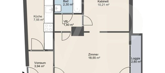 1 Schlafzimmer Wohnung in Döbling, Austria, Nr. 31675 17