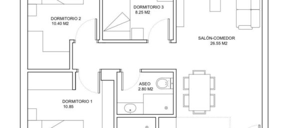 Apartamento de 3 dormitorios en Salamanca, Spain No. 148519 21