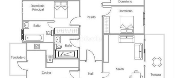 Apartamento T4 em Madrid, Spain N.º 170461 8