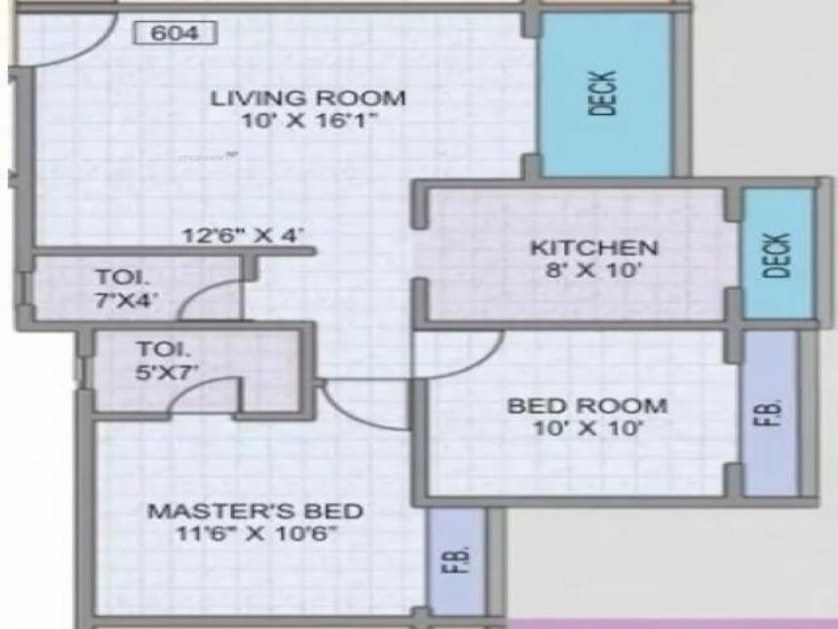 2 Schlafzimmer Haus in Mumbai, India, Nr. 59499